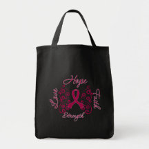 Mariposa del lema de la esperanza de la anemia de  bolsa de mano
