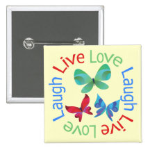 Mariposa - risa viva del amor pin