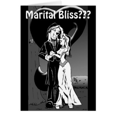 Let all your family and friends know that you are gettin' hitched with, Princess and Max from the comic strip, "Marital Bliss???"