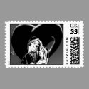 "Marital Bliss???" Gettin' Hitched POSTCARD STAMPS