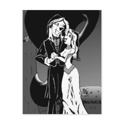 "Marital Bliss???" Postcard "Gettin' Hitched" by maritalbliss