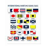Maritime Flags. International Signs Poster