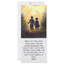 MARK 10:14 Into the Garden, scripture card