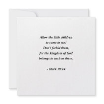 MARK 10:14 invitations by Christianity MARK 10:14 invitations