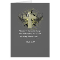 MARK 12:17 Bible Verse cards