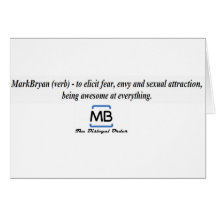 Mark Bryan (Verb) Greeting Card