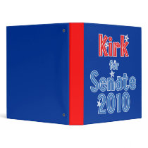Mark Kirk for Senate 2010 Star Design Vinyl Binders