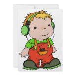 Mark likes music personalized invitation