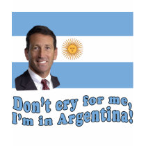 Mark Sanford  Don't Cry for Me I'm in Argentina t-shirts