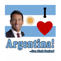 Mark Sanford I Love Argentina t-shirts