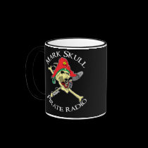 Mark Skull Pirate Radio Mug mugs