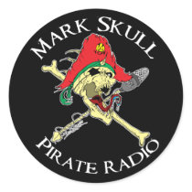 Mark Skull Pirate Radio Sticker by LuvataciousSkull Mark Skull Pirate Radio Sticker