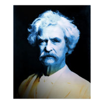 Mark Twain in Blue posters