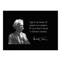 Mark Twain on Aging posters