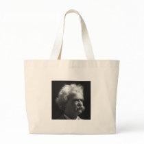 Mark Twain portrait Tote Bags