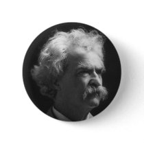 Mark Twain portrait Pins