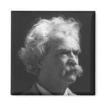 Mark Twain portrait Fridge Magnet