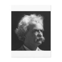 Mark Twain portrait postcards by HistoryInFrame Mark Twain portrait postcards