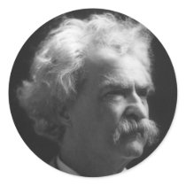 Mark Twain portrait stickers by HistoryInFrame Mark Twain portrait stickers