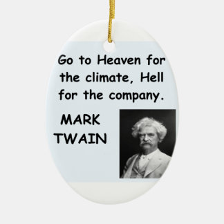 Mark Twain Quotes Christmas Ornaments & Mark Twain Quotes Ornament ...