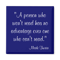 Mark Twain Quote Fridge Magnet