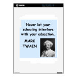 Mark Twain quote Skins For The iPad 2
