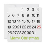 Mark Your Calendars Christmas Flat Card Invite