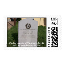 Marker near site of Waxahachie Powder... postage
