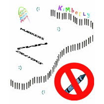 Markers Pwn Crayons t-shirts