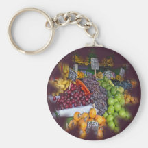 Market Fruit Stall Keychains