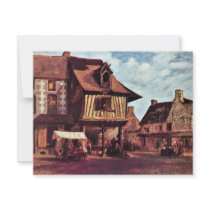 Market In Normandy By Rousseau Théodore Invite