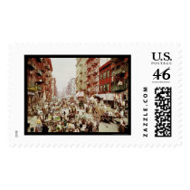 Market Mulberry St. New York City 1900 Postage Stamp