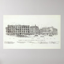 Market North side Turk and Mason Poster