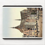Market place and Marien Church, Rostock, Mecklenbu Mousepad