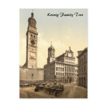 Market Place, Augsburg, Bavaria, Germany Post Card