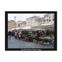 Market Place in Rome, Italy postcards by JBPEANUT Market Place in Rome, Italy postcards