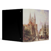 Market Scene at Braunschweig Vinyl Binders