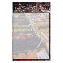 Market Scene Stationery Paper