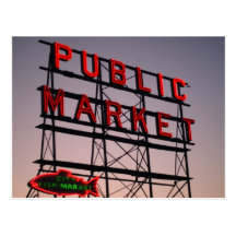 Market Sunset Post Card