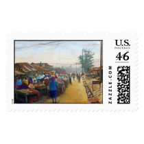 Market Village postage by adeolagbadamosi Market Village postage