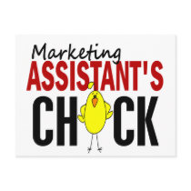 MARKETING ASSISTANT’S CHICK postcards by professiongifts MARKETING ASSISTANT’S CHICK postcards