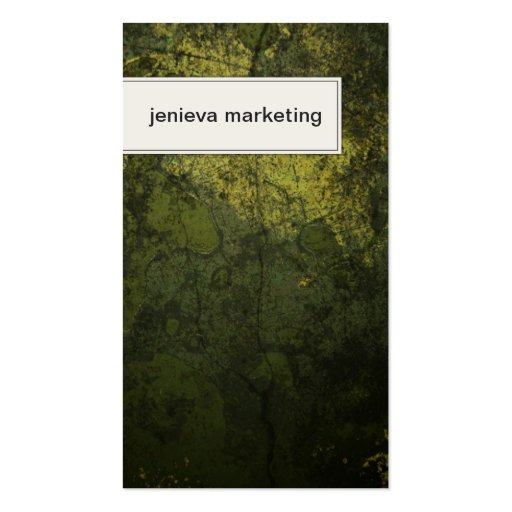 Marketing Business Card Modern Dark Green Texture (front side)