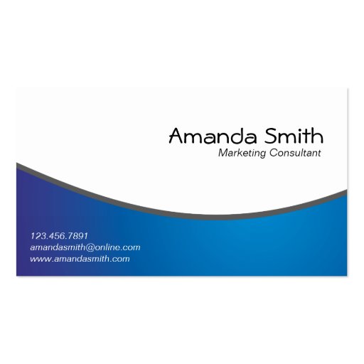 Marketing Consultant - Business Cards (front side)