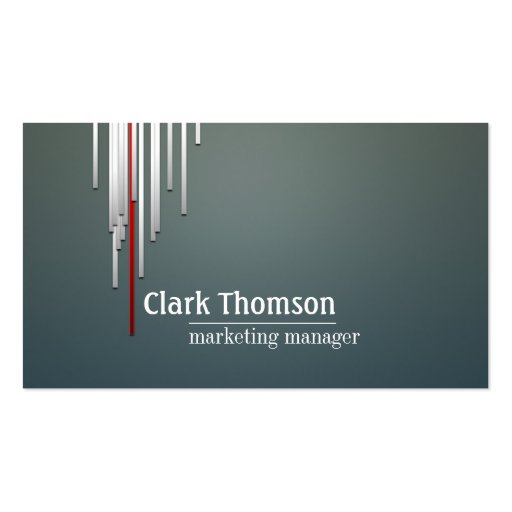 Marketing Manager Professional Business Card : Zazzle