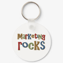 Marketing Rocks keychains by TeeShirtsTShirts Marketing Rocks keychains