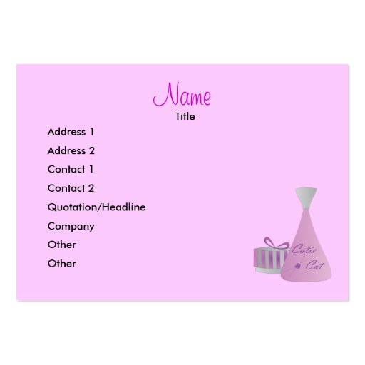 Marketing Scents Business Cards (front side)