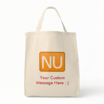 Marketing tote bag with custom messages