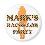 Mark's Bachelor Party Refrigerator Magnet