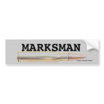 marksman bullets bumper sticker hunters paintball