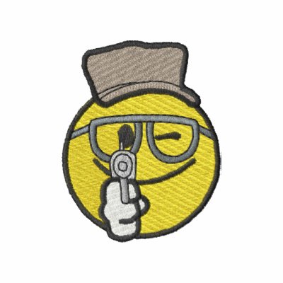Marksman Smiley Embroidered Hooded Sweatshirt Marksman Smiley Embroidered Hooded Sweatshirt